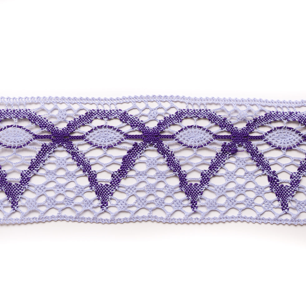 Purple Crochet Trim - 4" Purple Crochet Trim - 4"