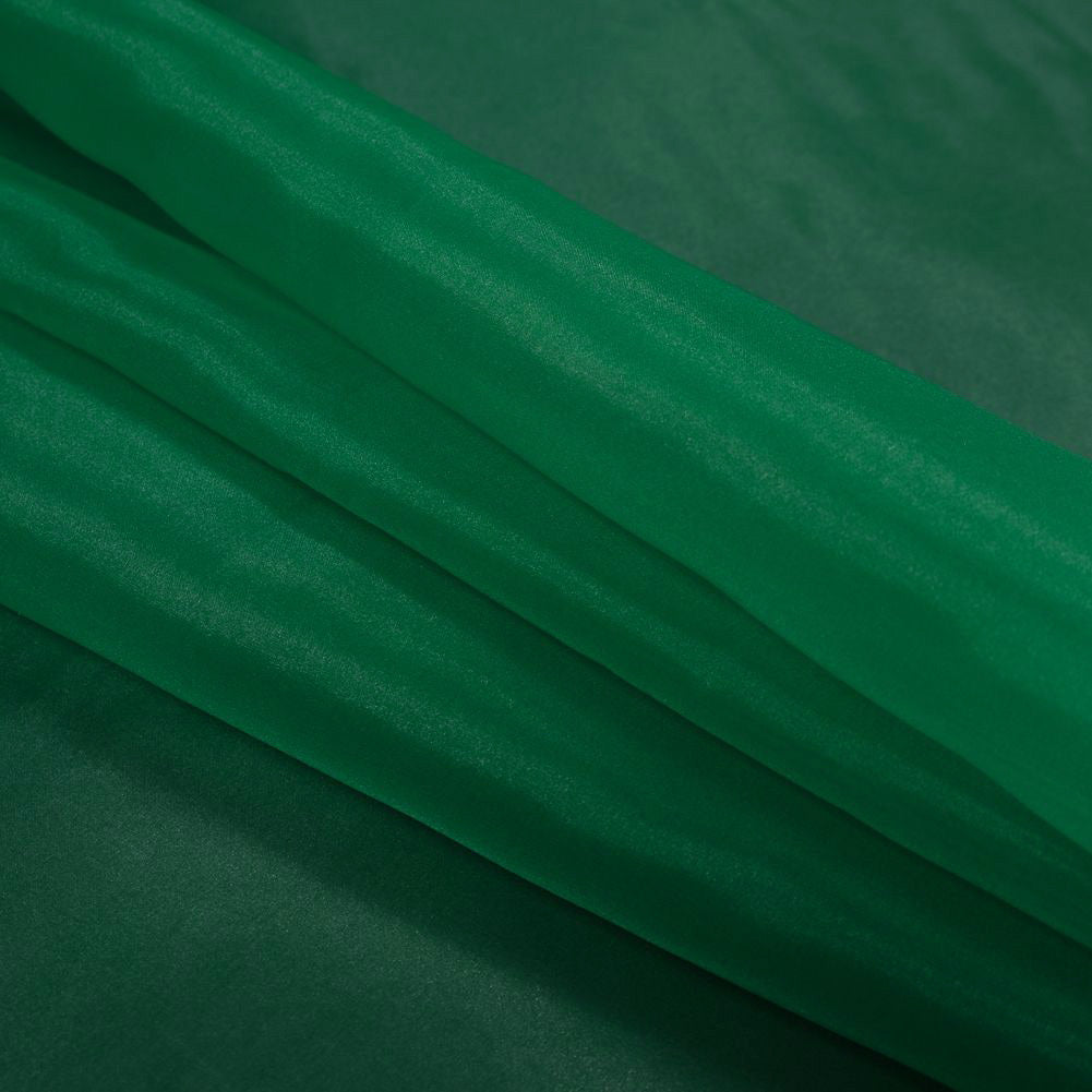Zelda Emerald 2-Ply Polyester Organza - Detail Zelda Emerald 2-Ply Polyester Organza - Detail