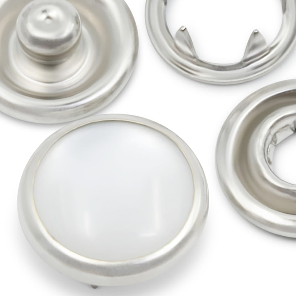 Dritz Pearl Snap Fasteners - White - 7/16", 12 Sets Dritz Pearl Snap Fasteners - White - 7/16", 12 Sets