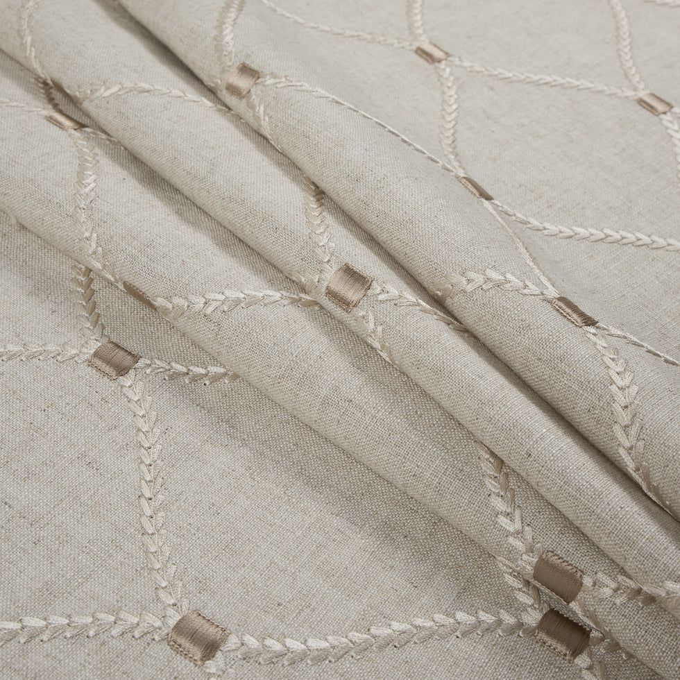 Flax Classical Rayon Embroidered Linen Folded Flax Classical Rayon Embroidered Linen Folded