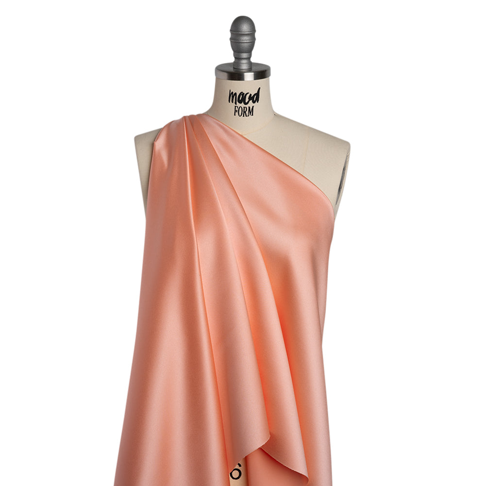 Polyester Satin - Jolie Peach - Reverie Collection - Drape Polyester Satin - Jolie Peach - Reverie Collection - Drape