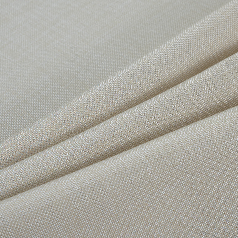 Pearl Polyester-Cotton Basketwoven Tweed Folded Pearl Polyester-Cotton Basketwoven Tweed Folded