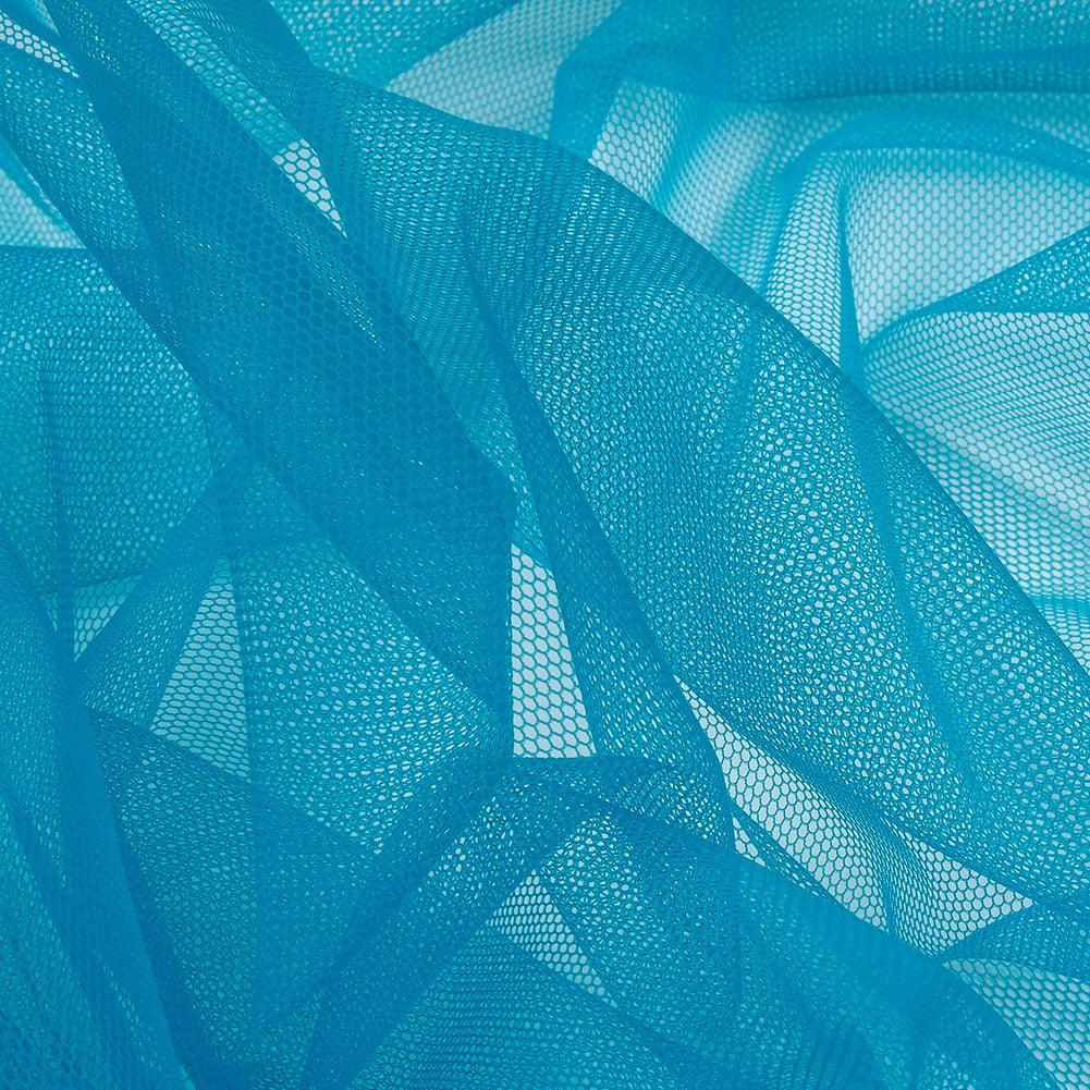 Soft Nylon Tulle - Seaport Blue - Leonardo Collection Folded Soft Nylon Tulle - Seaport Blue - Leonardo Collection Folded