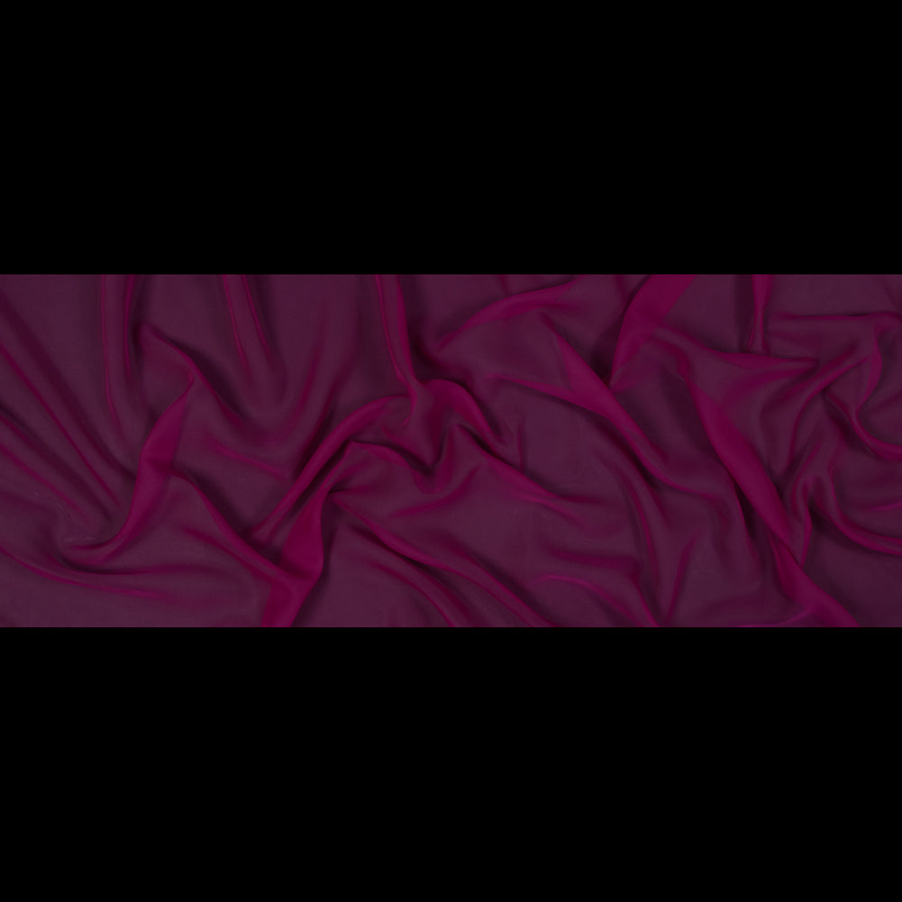 Polyester Chiffon - Magenta - Regina Collection Folded Polyester Chiffon - Magenta - Regina Collection Folded