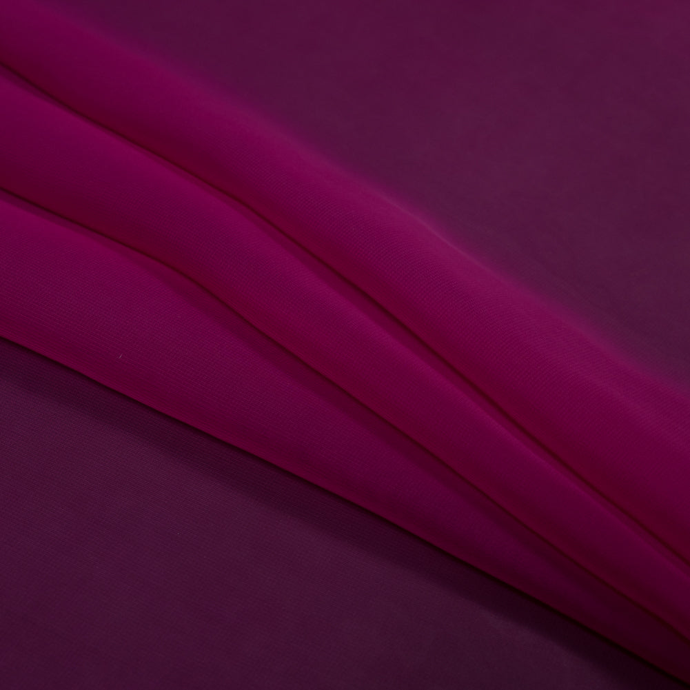 Polyester Chiffon - Magenta - Regina Collection Detail Polyester Chiffon - Magenta - Regina Collection Detail