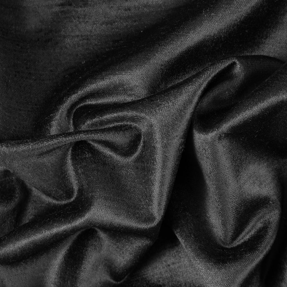 Black Cotton and Rayon Velveteen Black Cotton and Rayon Velveteen