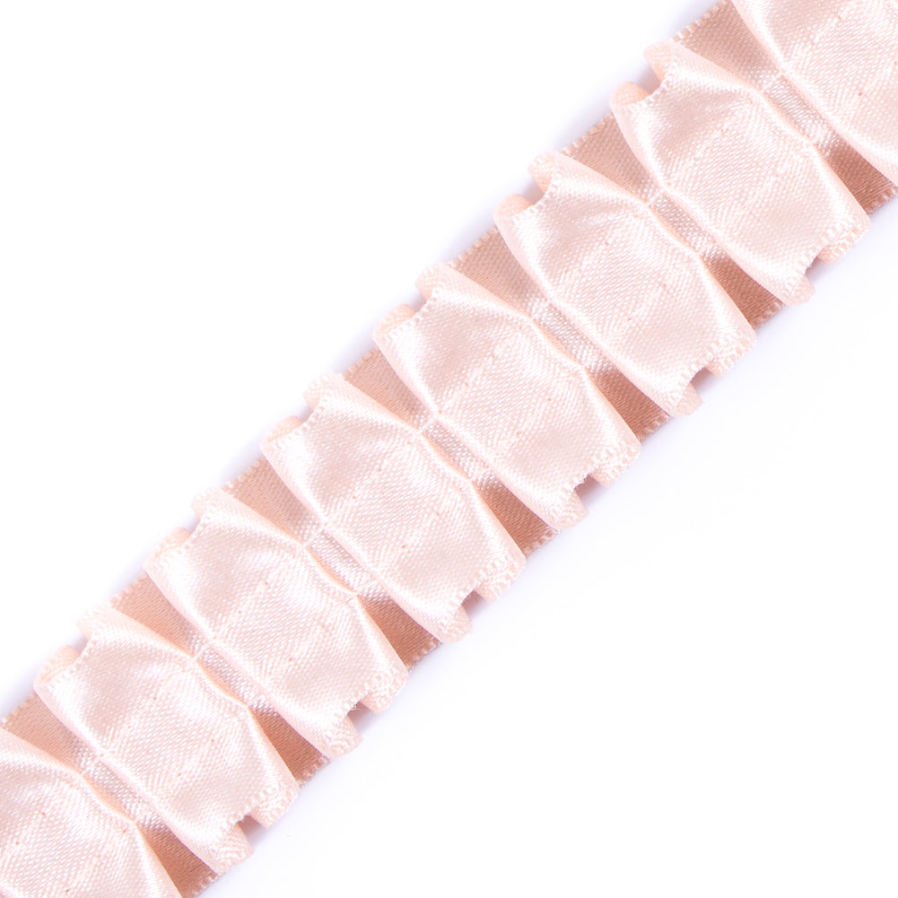 Italian Blush Box Pleated Trimming - 1 - Detail Italian Blush Box Pleated Trimming - 1 - Detail