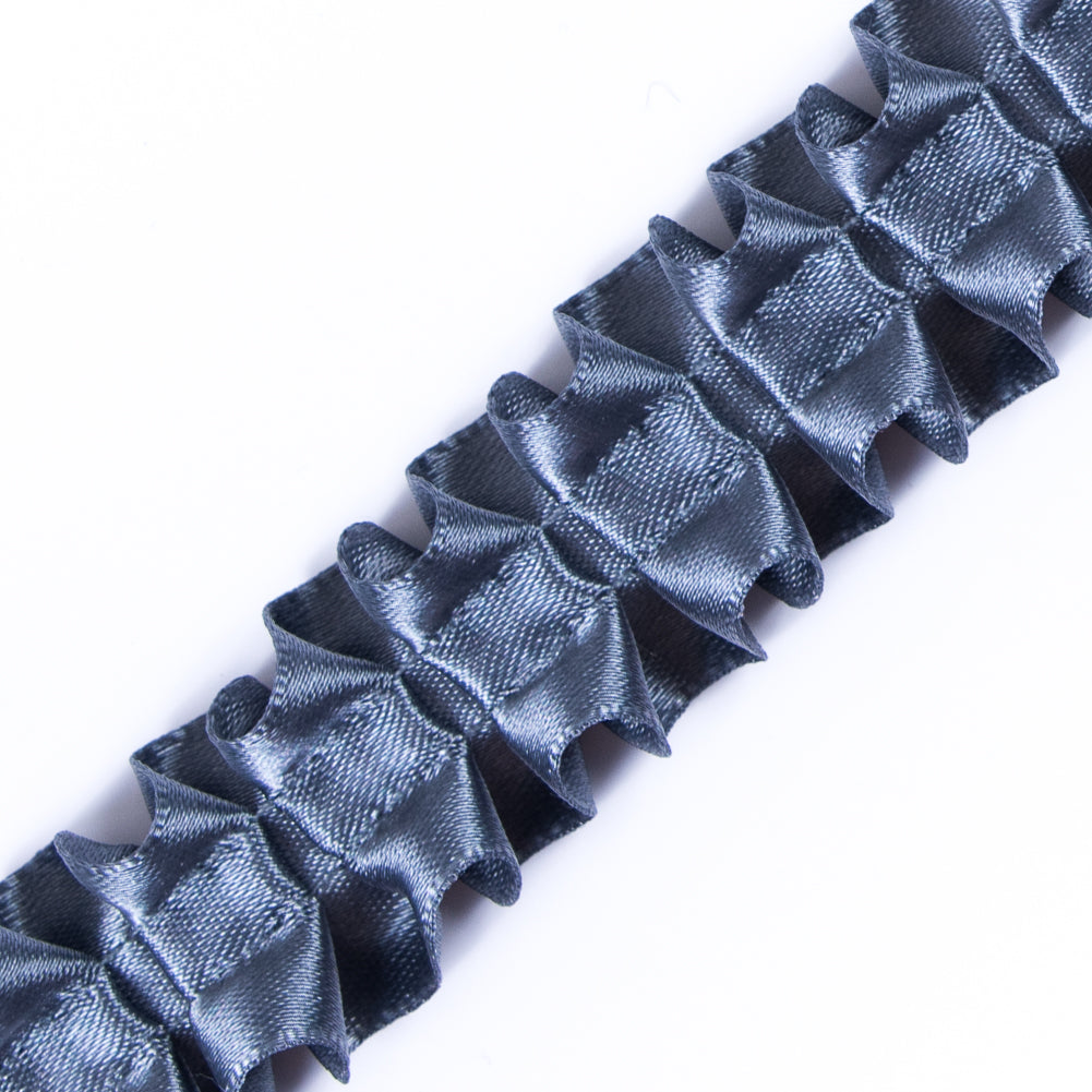 Italian Charcoal Box Pleated Trimming - 1 - Detail Italian Charcoal Box Pleated Trimming - 1 - Detail