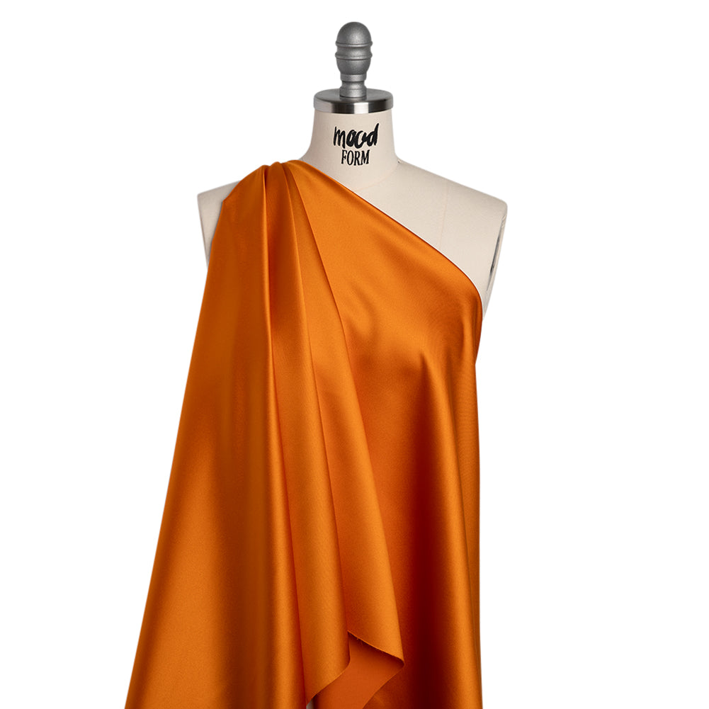 Polyester Satin - Ultra Pumpkin - Reverie Collection Polyester Satin - Ultra Pumpkin - Reverie Collection