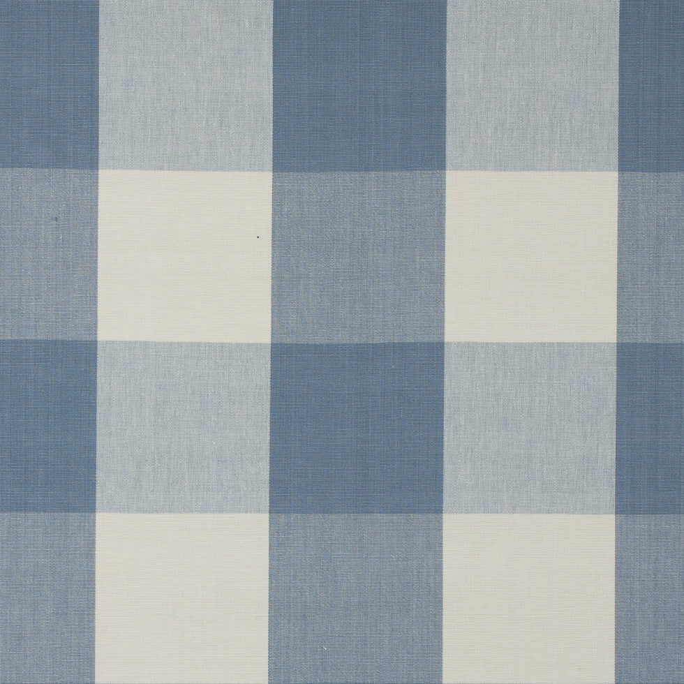 Soft Blue Buffalo Checked Cotton Woven, image size:980x980