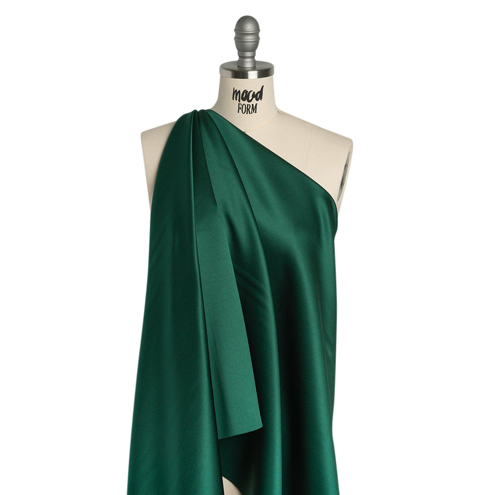Polyester Satin - Hunter Green - Reverie Collection - Drape Polyester Satin - Hunter Green - Reverie Collection - Drape