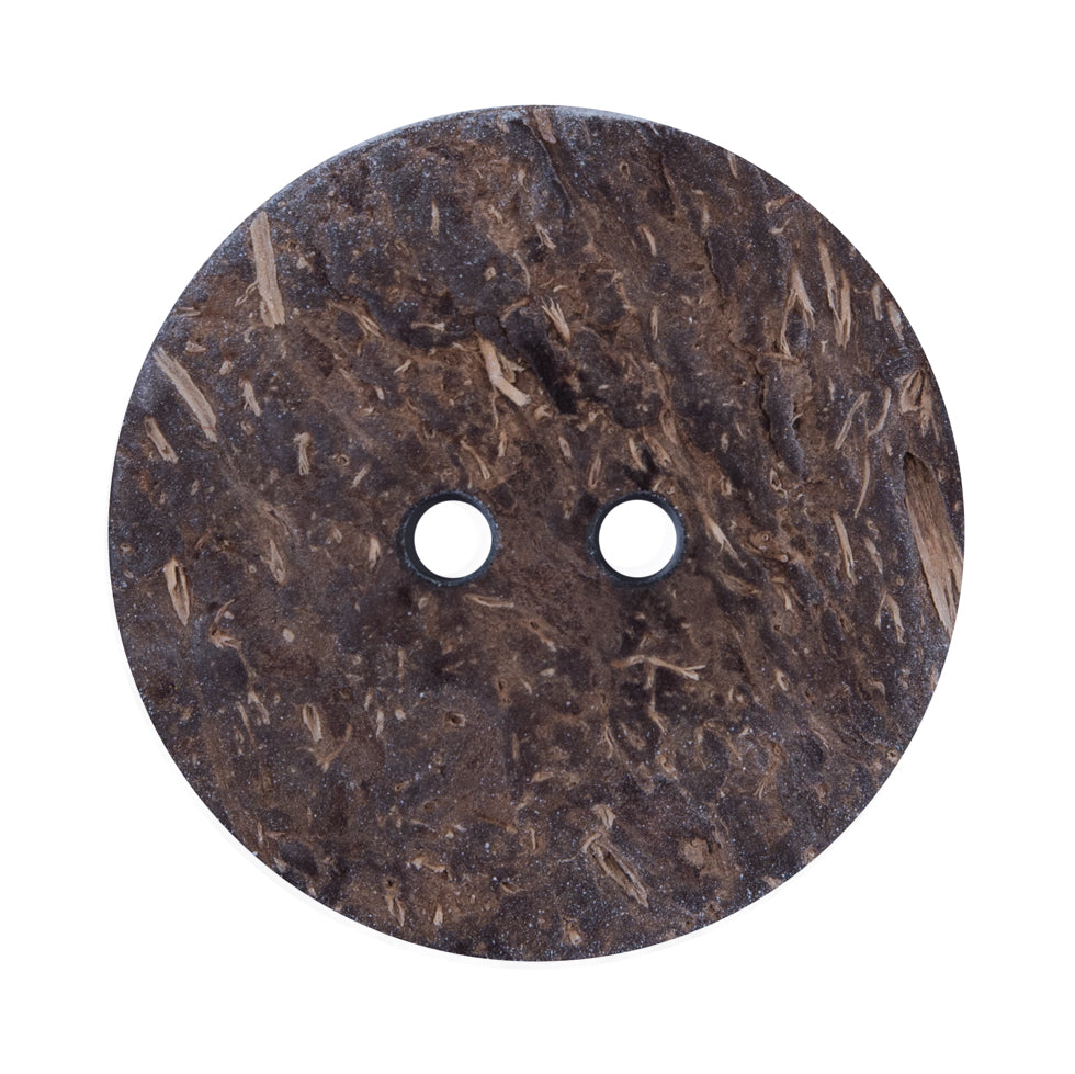 Italian Pebble Printed Coconut Button - 48L/30mm - Detail Italian Pebble Printed Coconut Button - 48L/30mm - Detail