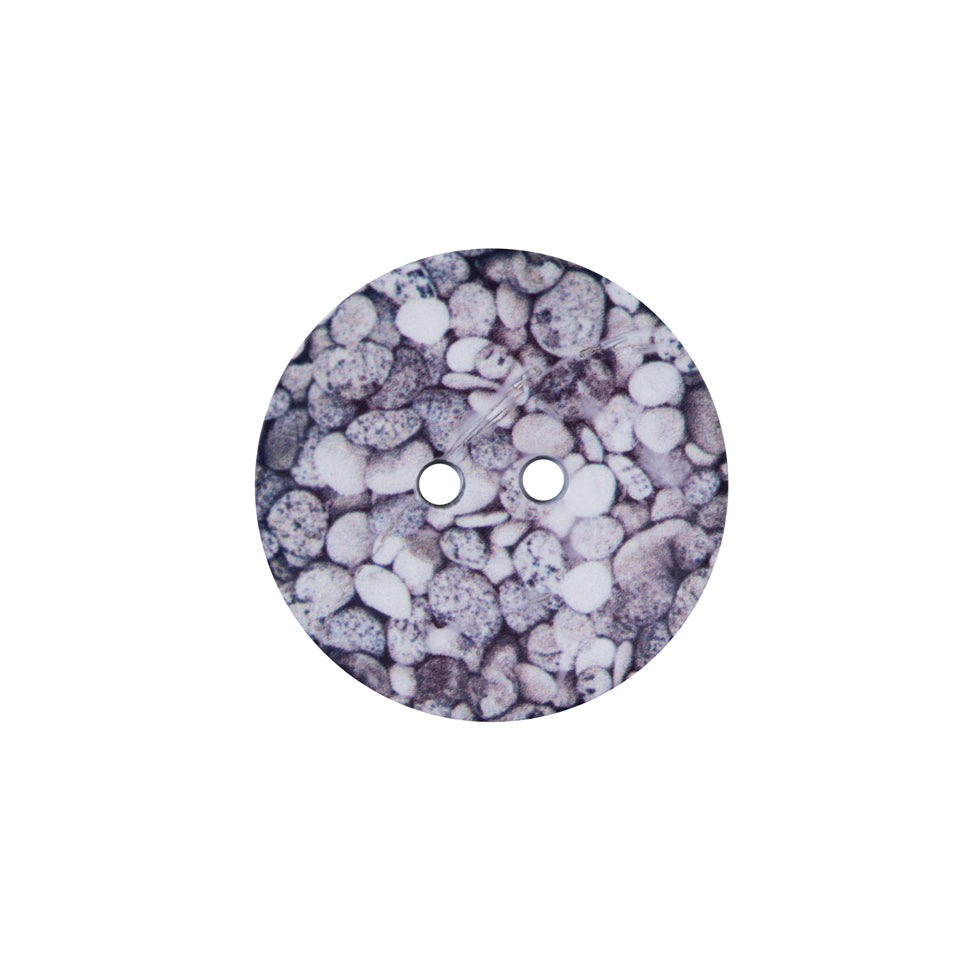 Italian Pebble Printed Coconut Button - 32L/20mm Italian Pebble Printed Coconut Button - 32L/20mm