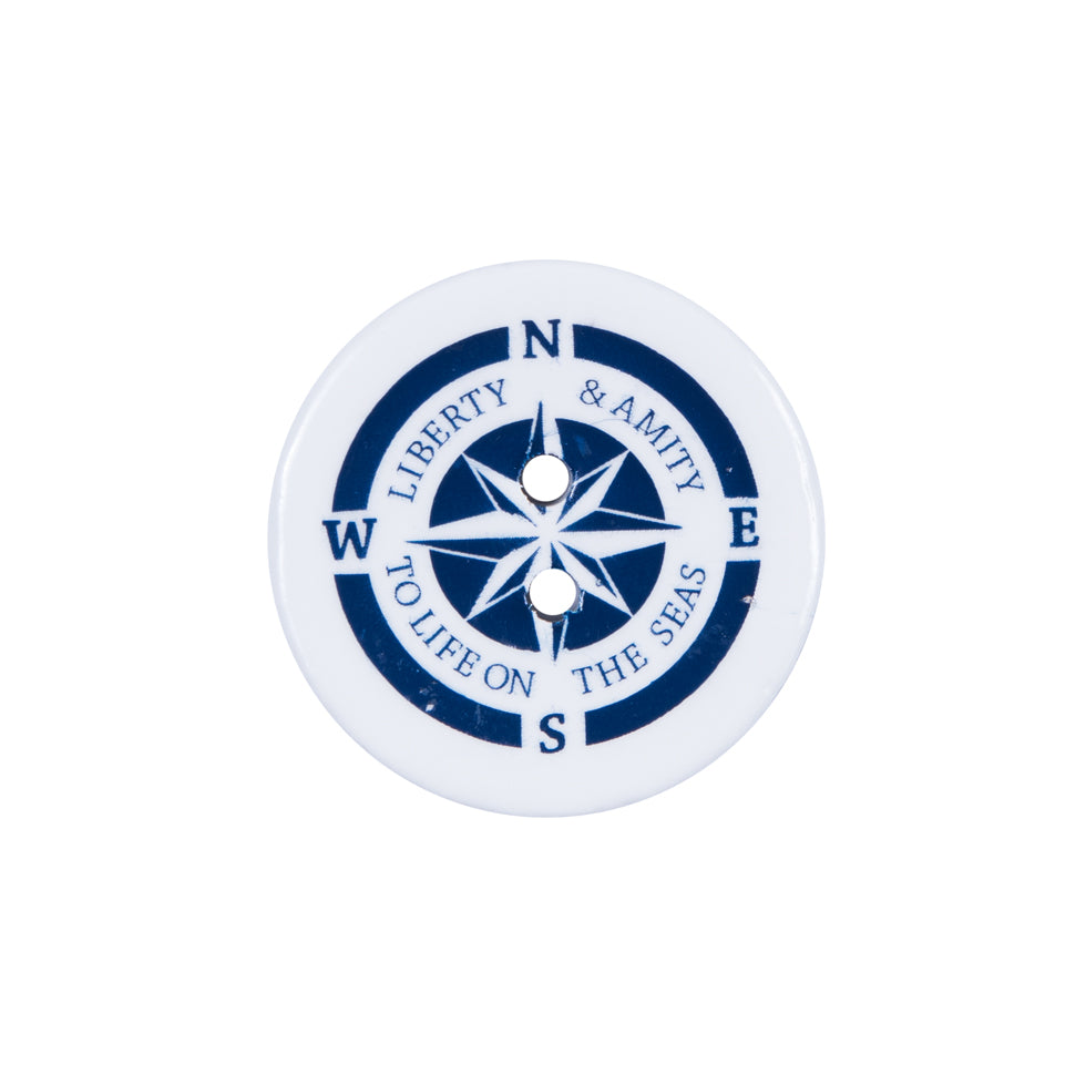 Italian Nautical Coconut Button - 32L/20mm Italian Nautical Coconut Button - 32L/20mm
