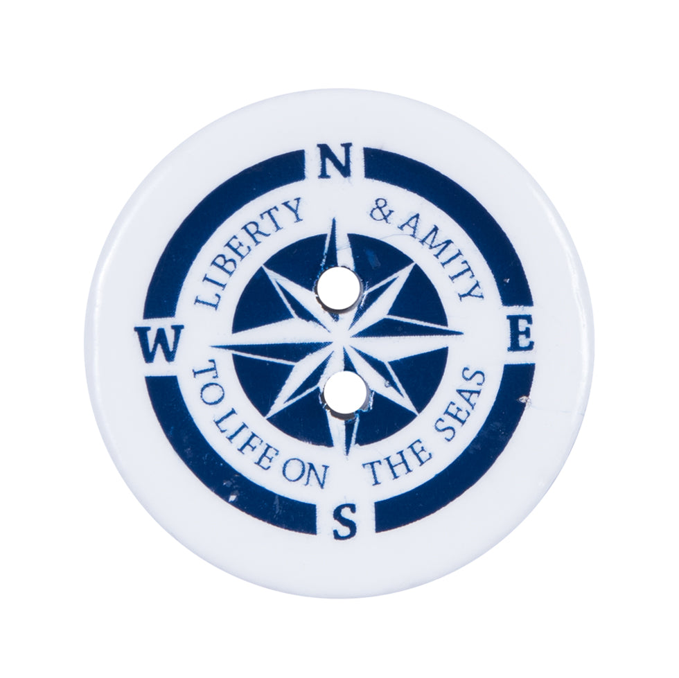 Italian Nautical Coconut Button - 48L/30.5mm Italian Nautical Coconut Button - 48L/30.5mm