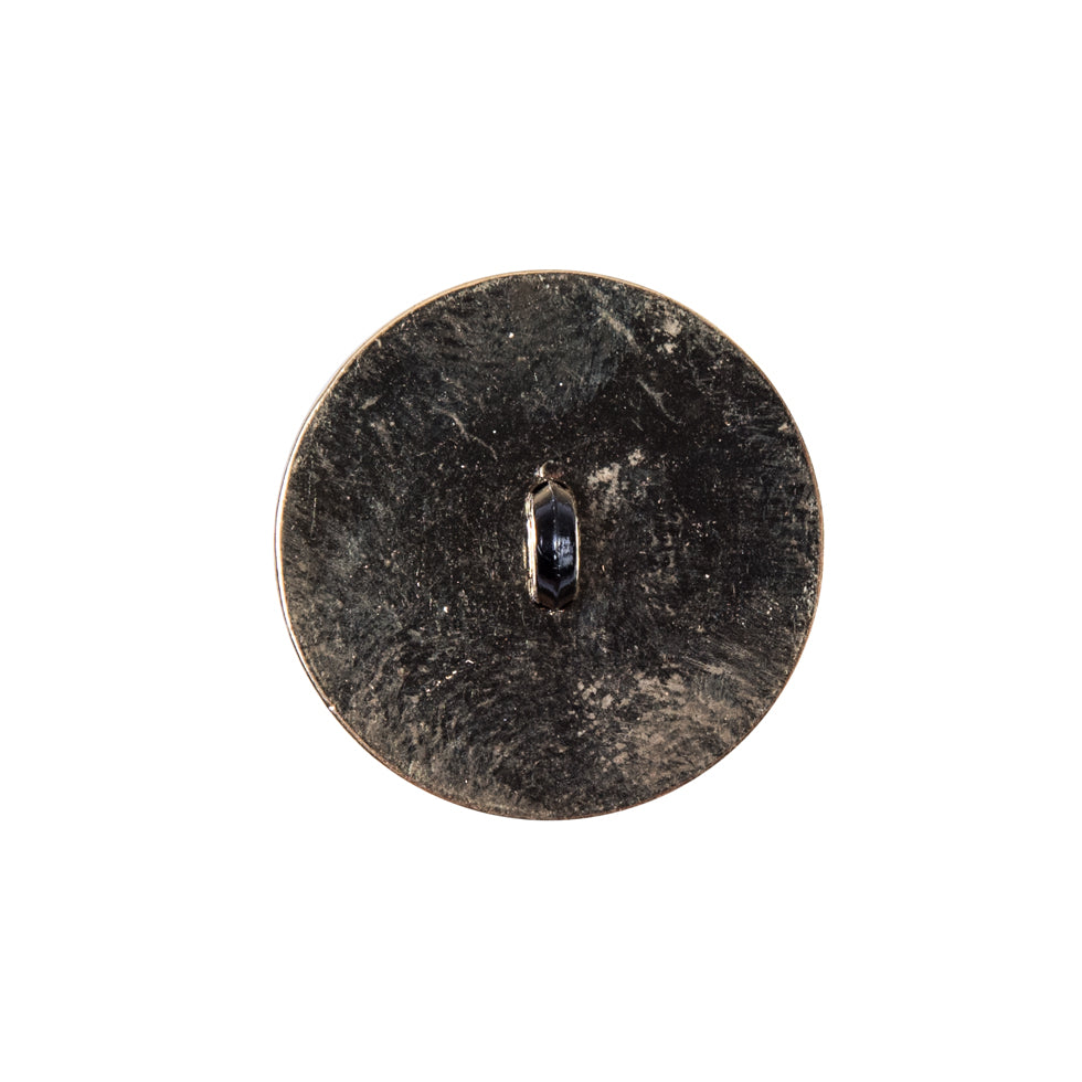Italian Black and GoldZamac Button - 36L/23mm Detail Italian Black and GoldZamac Button - 36L/23mm Detail