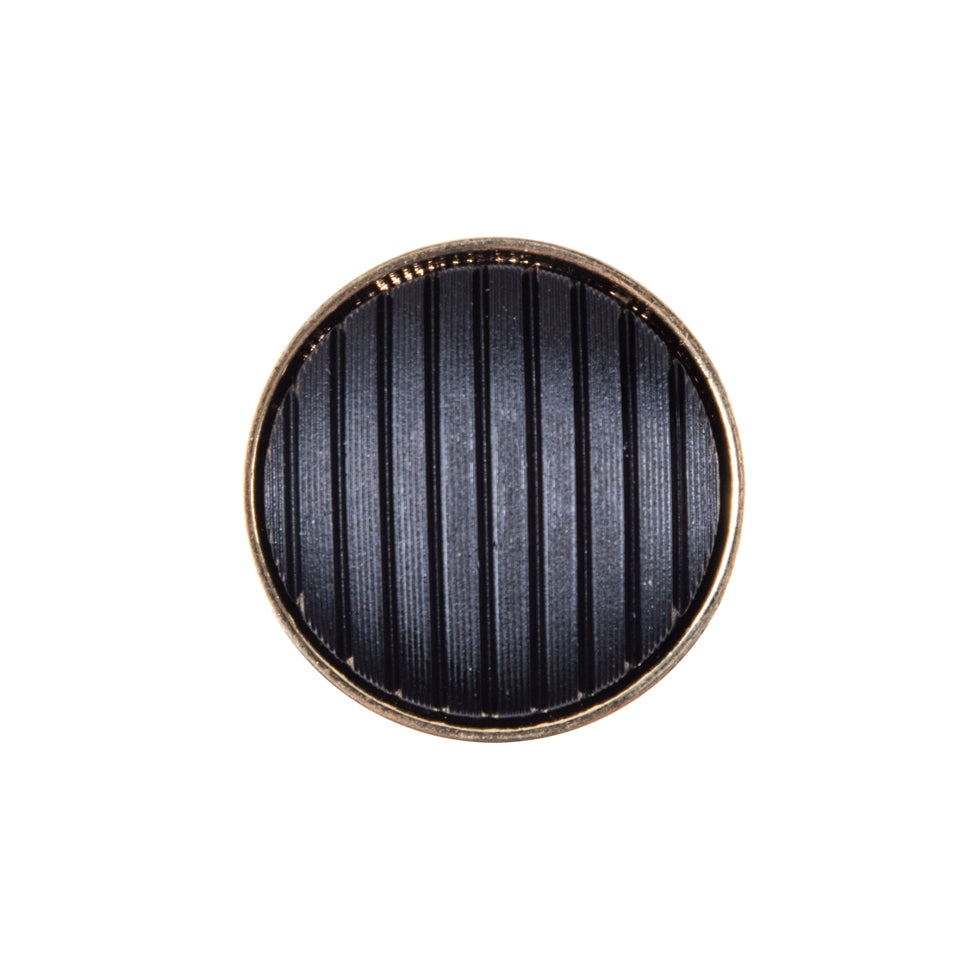 Italian Black and GoldZamac Button - 36L/23mm Italian Black and GoldZamac Button - 36L/23mm