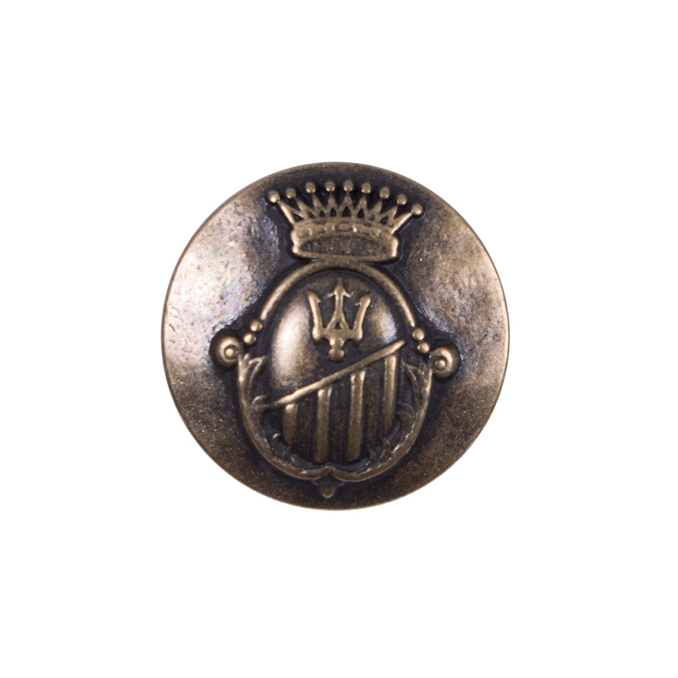 Italian Copper Zamac Button - 36L/23mm Italian Copper Zamac Button - 36L/23mm