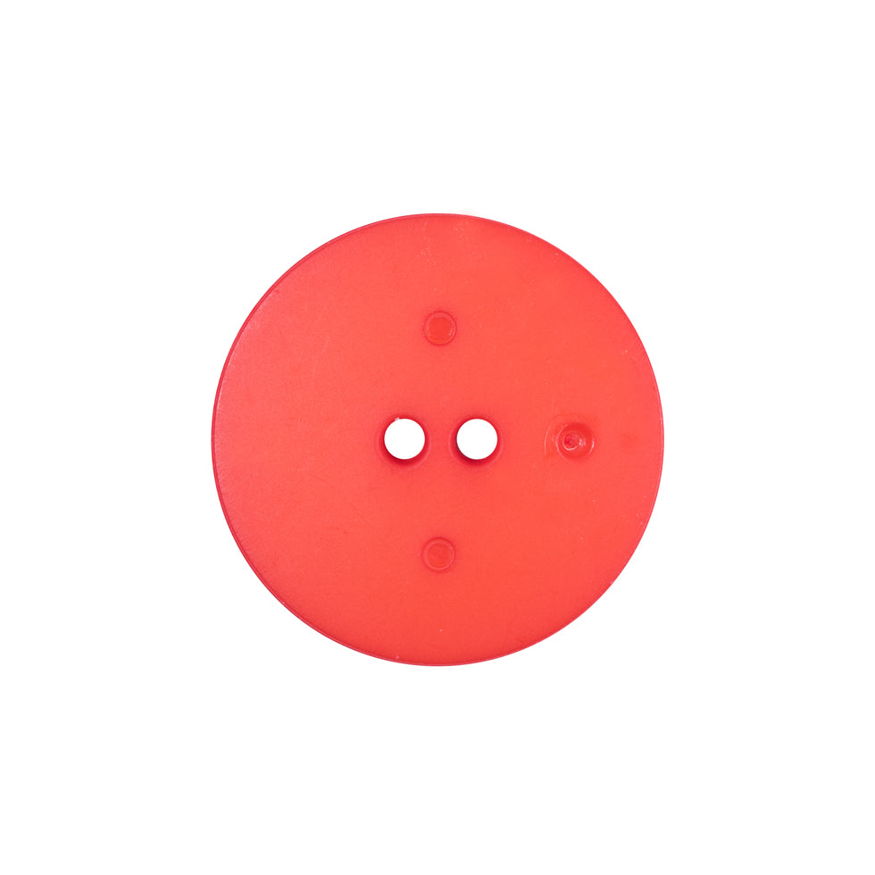 Italian Red Textural Plastic Button - 36L/23mm - Detail Italian Red Textural Plastic Button - 36L/23mm - Detail