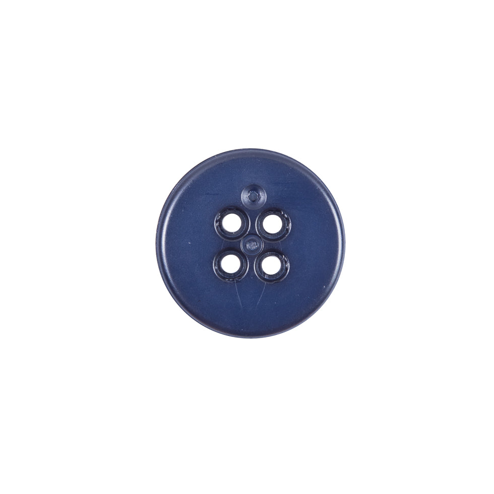 Italian Navy and White Plastic Button - 24L/15mm Detail Italian Navy and White Plastic Button - 24L/15mm Detail
