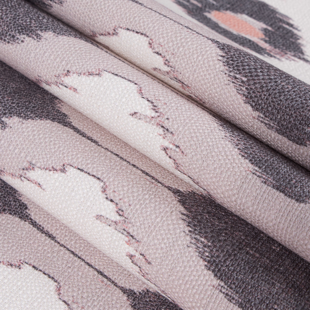 Beige/Stone Ikat Upholstery Canvas Folded Beige/Stone Ikat Upholstery Canvas Folded