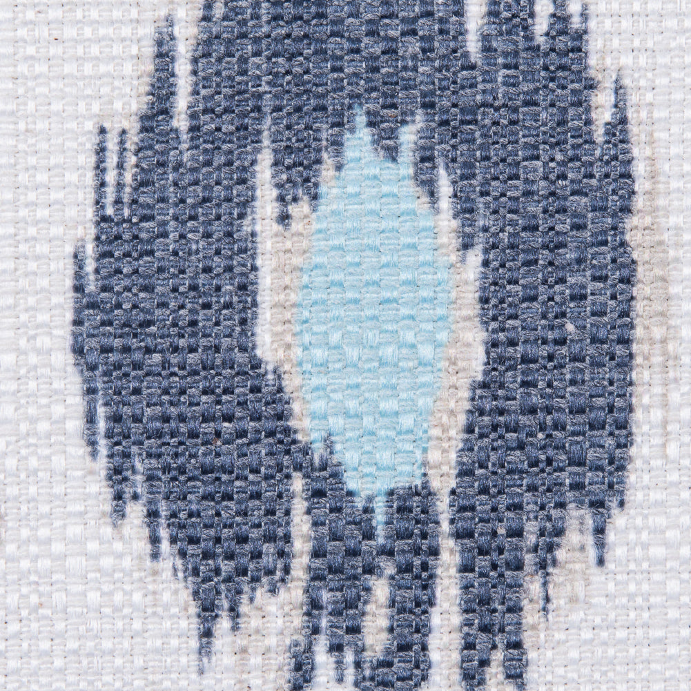 Denim/Beige Ikat Upholstery Canvas - Detail Denim/Beige Ikat Upholstery Canvas - Detail