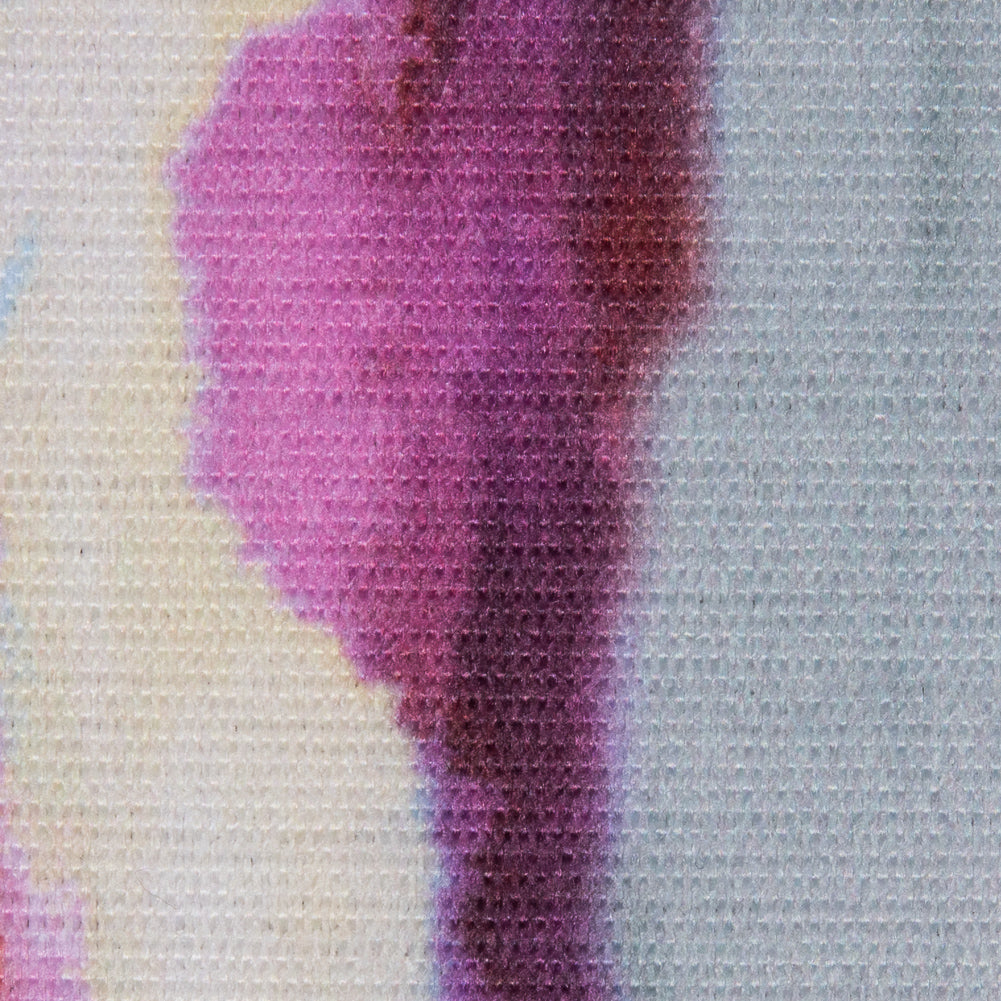 Sunset Watercolor Print on a Polyester Woven Detail Sunset Watercolor Print on a Polyester Woven Detail