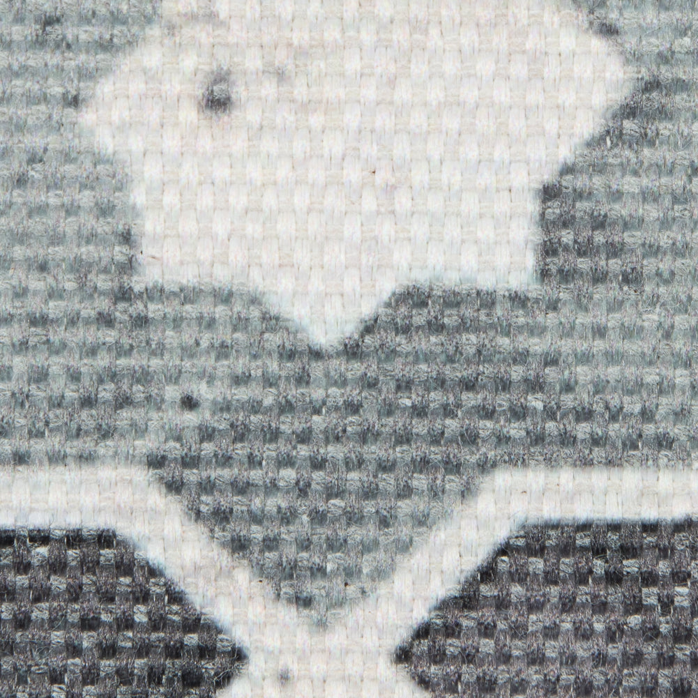 Stone Geometric Floral Outdoor Canvas - Detail Stone Geometric Floral Outdoor Canvas - Detail