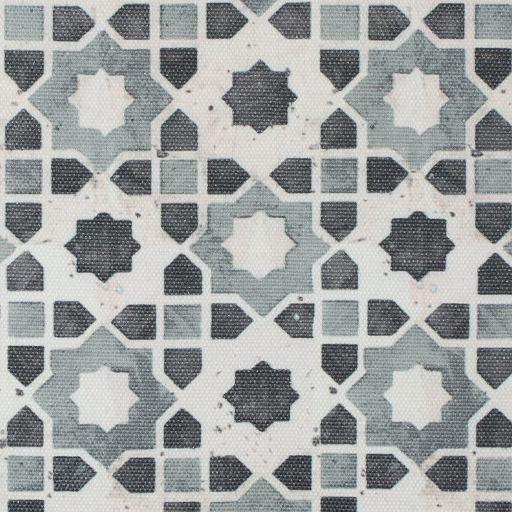 Stone Geometric Floral Outdoor Canvas Stone Geometric Floral Outdoor Canvas