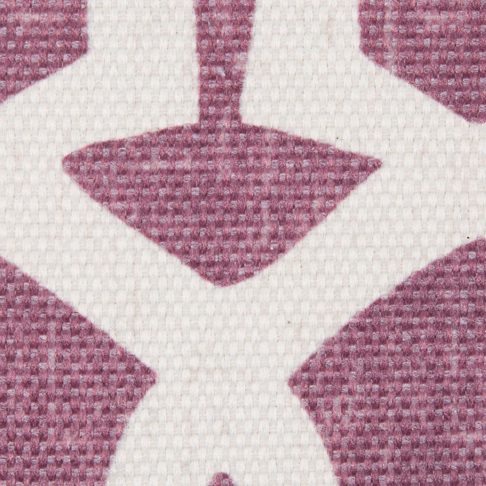 Antique Rose/Yellow Lattice Outdoor Polyester Canvas - Detail Antique Rose/Yellow Lattice Outdoor Polyester Canvas - Detail