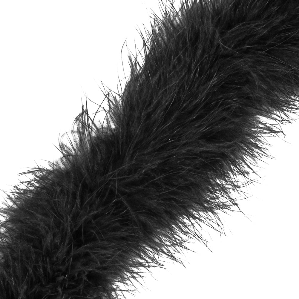 Black Marabou Feather Scarf Detail Black Marabou Feather Scarf Detail