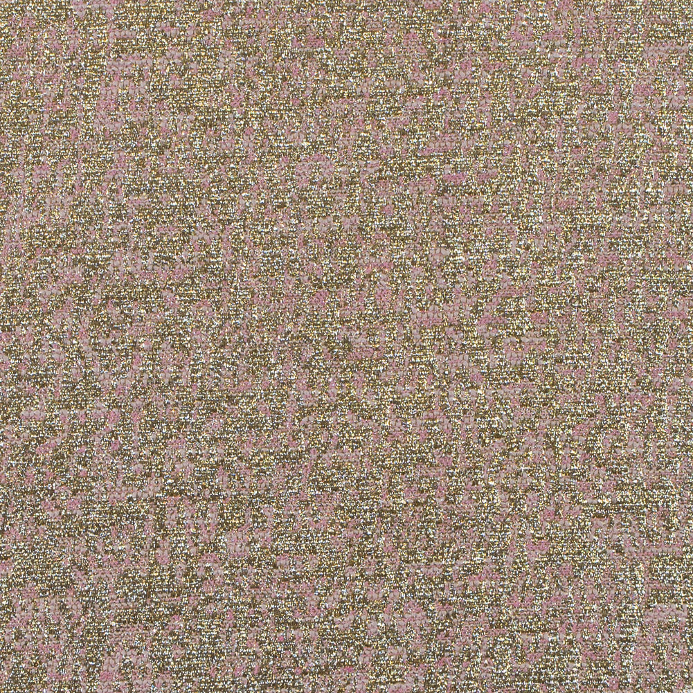 Metallic Gold and Pink Abstract Jacquard Metallic Gold and Pink Abstract Jacquard