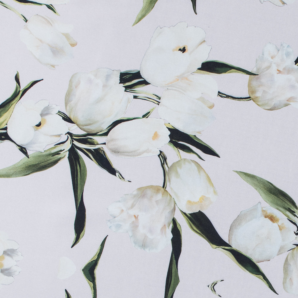Rosewater and Whisper White Digitally Printed Flowers on a Premium Mikado/Twill Rosewater and Whisper White Digitally Printed Flowers on a Premium Mikado/Twill