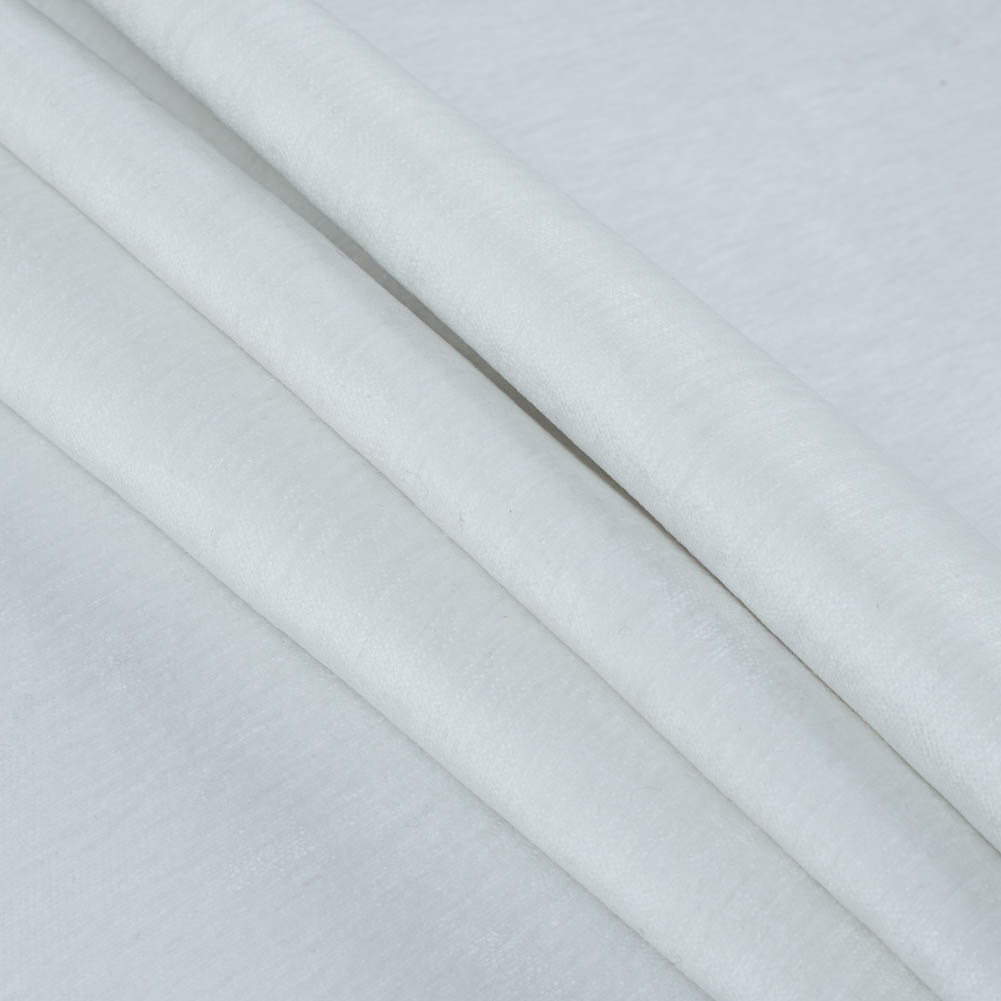 White Solid Chenille - Folded White Solid Chenille - Folded