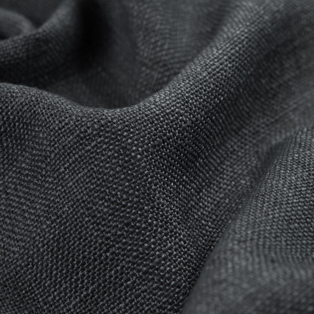 Charcoal South Pacific Linen Blend Detail Charcoal South Pacific Linen Blend Detail