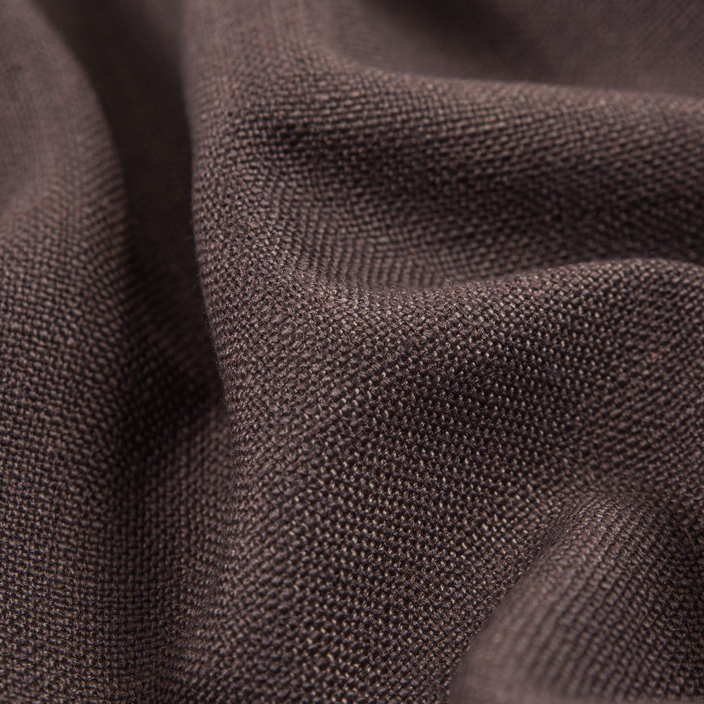 Chocolate South Pacific Linen Blend - Detail Chocolate South Pacific Linen Blend - Detail