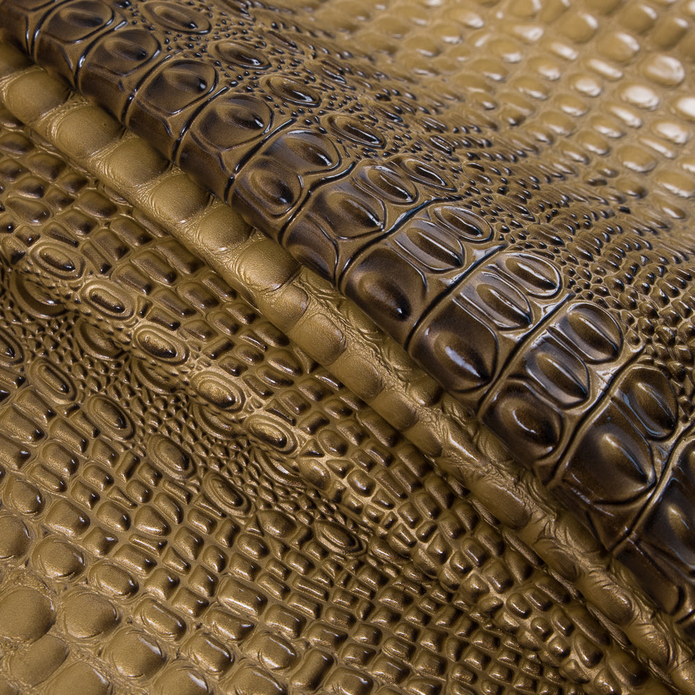 Gold Crocodile Vinyl - Folded Gold Crocodile Vinyl - Folded