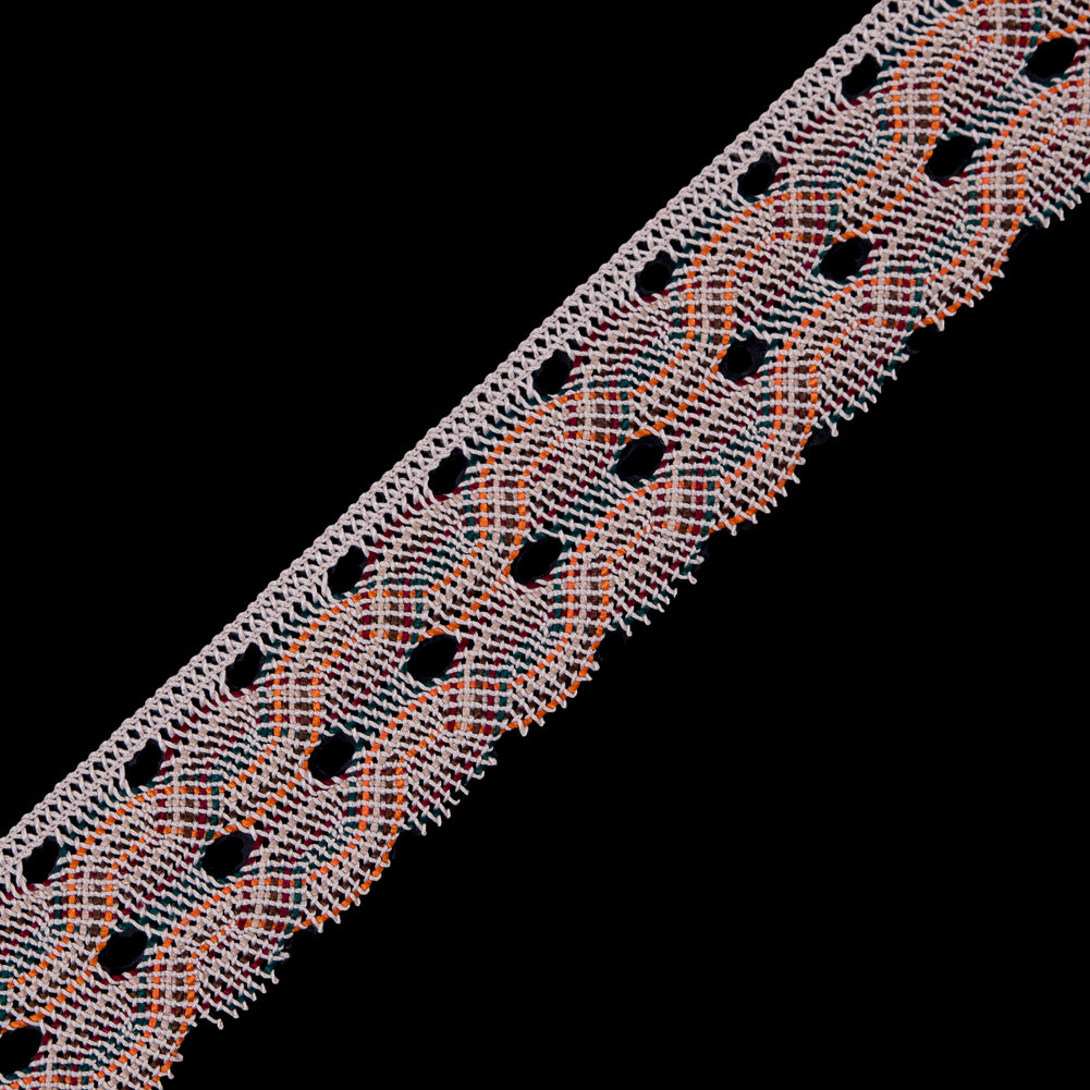Beige Multicolor Crochet Trim - 1.75 Beige Multicolor Crochet Trim - 1.75