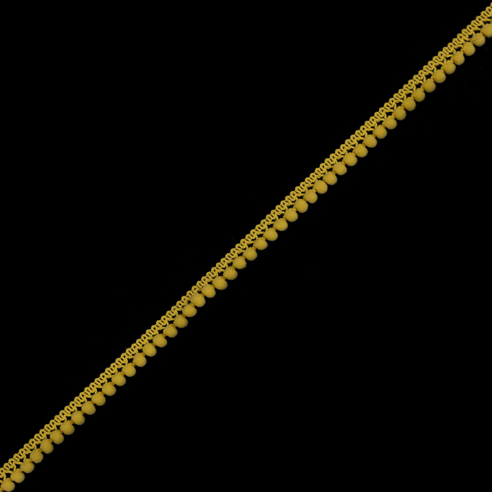 Mustard Yellow Single Row Mini Pom Pom Trim Mustard Yellow Single Row Mini Pom Pom Trim