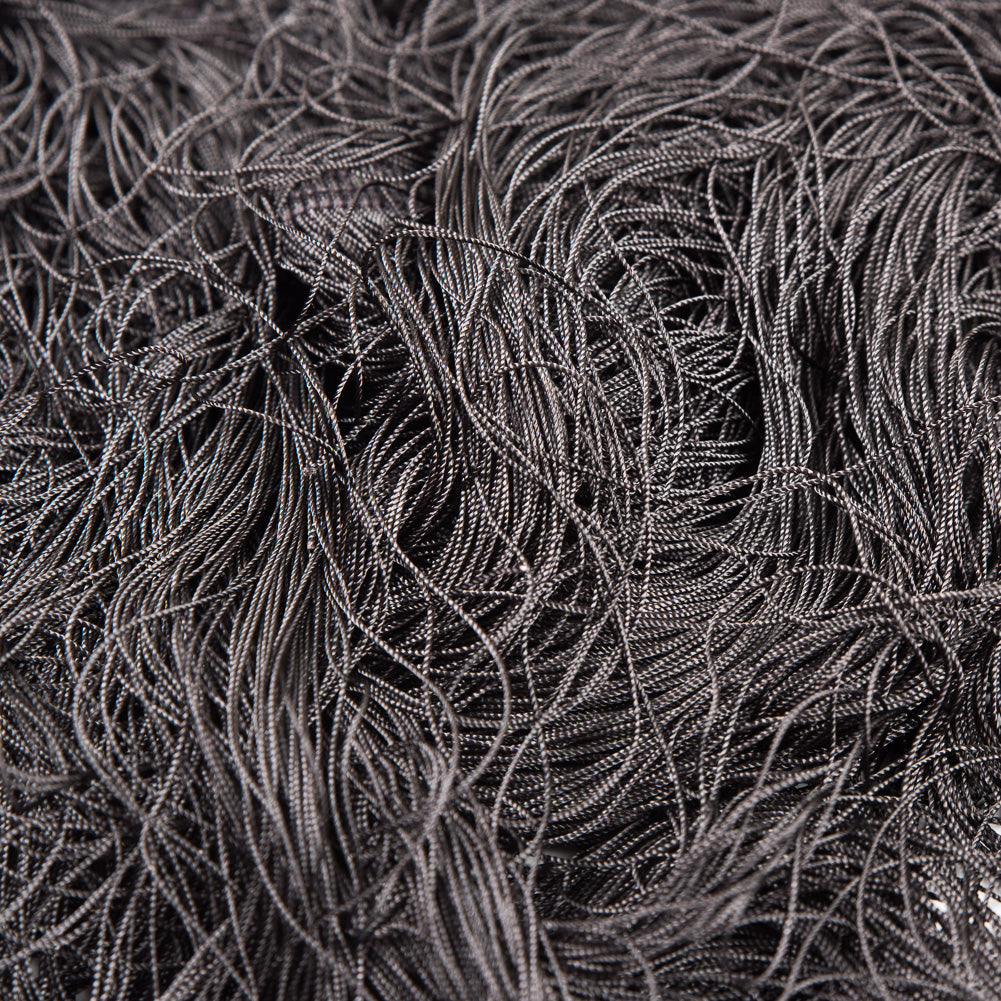 Silver European Chainette Fringe Trim - 40" Detail Silver European Chainette Fringe Trim - 40" Detail