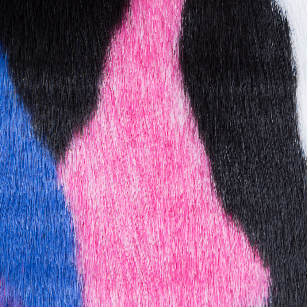 Vibrant Multicolored Faux Fur - Full Vibrant Multicolored Faux Fur - Full