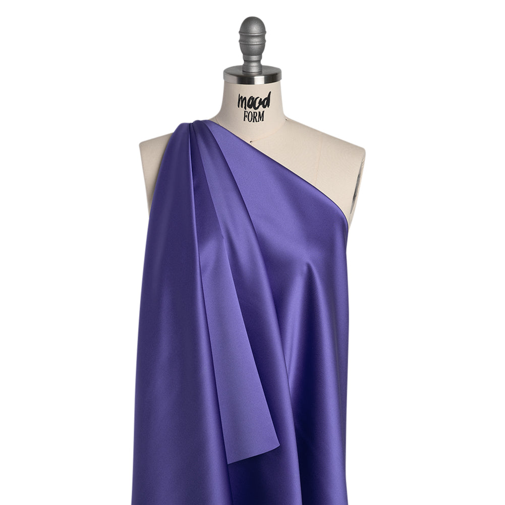 Polyester Satin - Crepe Purple - Reverie Collection Polyester Satin - Crepe Purple - Reverie Collection