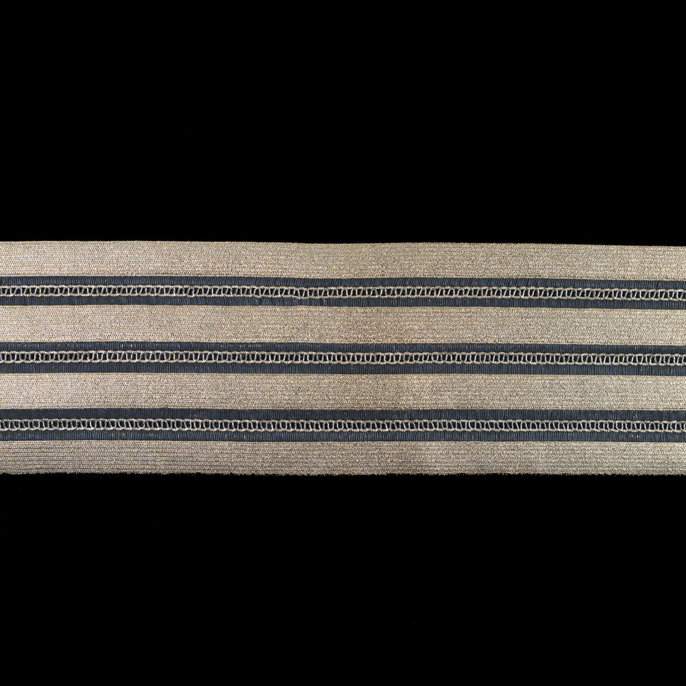 Foiled Gold Metallic Elastic Trim - 3.5 Foiled Gold Metallic Elastic Trim - 3.5