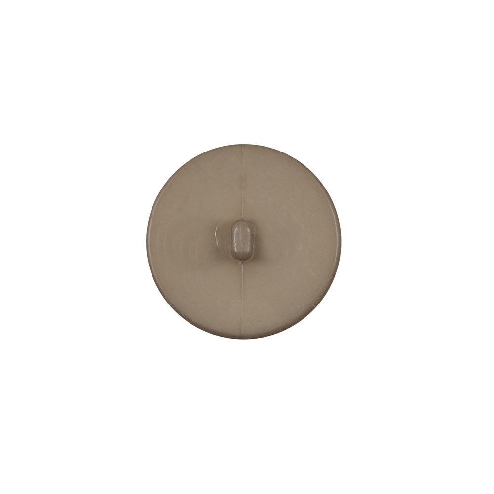 Italian Matte Tan Domed Plastic Button - 24L/15mm - Detail Italian Matte Tan Domed Plastic Button - 24L/15mm - Detail