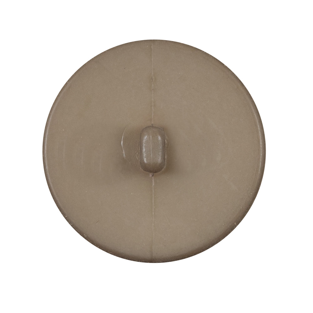 Italian Matte Tan Domed Plastic Button - 44L/28mm - Detail Italian Matte Tan Domed Plastic Button - 44L/28mm - Detail