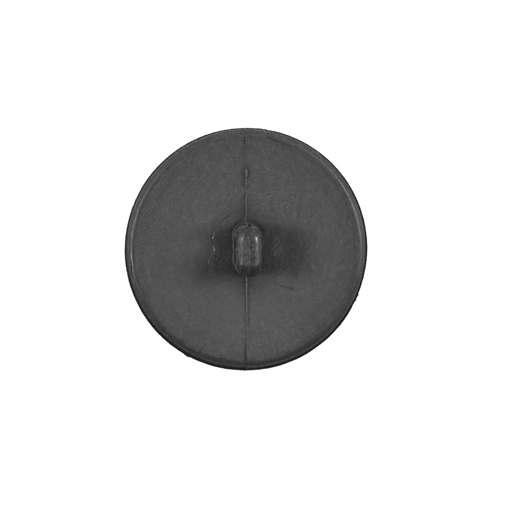 Italian Matte Charcoal Gray Domed Plastic Button - 32L/20mm - Detail Italian Matte Charcoal Gray Domed Plastic Button - 32L/20mm - Detail