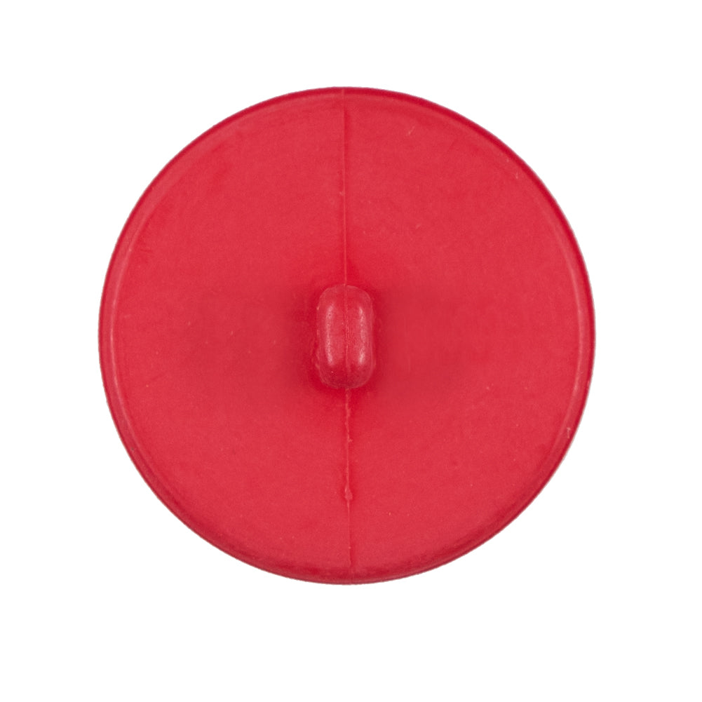 Italian Matte Flame Scarlet Domed Plastic Button - 44L/28mm - Detail Italian Matte Flame Scarlet Domed Plastic Button - 44L/28mm - Detail