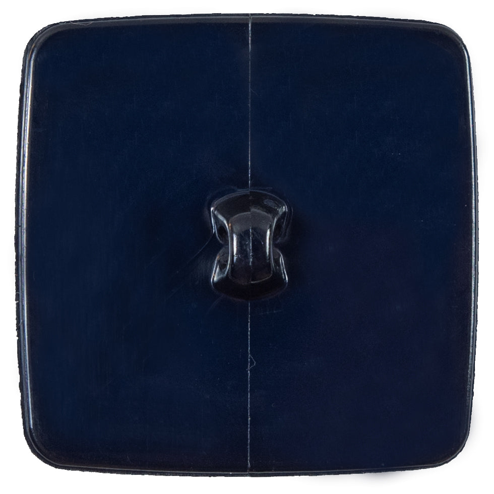 Italian Navy Square Plastic Button - 64L/40MM - Detail Italian Navy Square Plastic Button - 64L/40MM - Detail