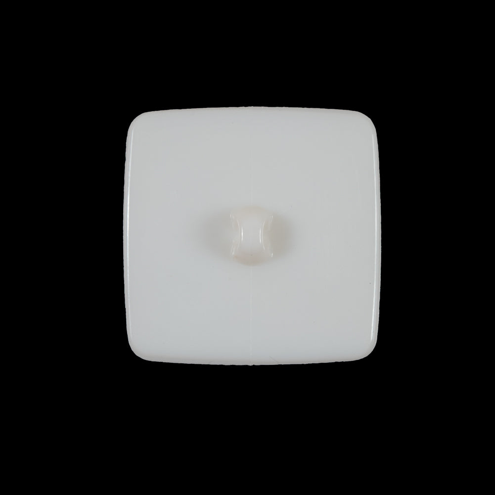 Italian Ivory Square Plastic Button - 36L/23mm - Detail Italian Ivory Square Plastic Button - 36L/23mm - Detail