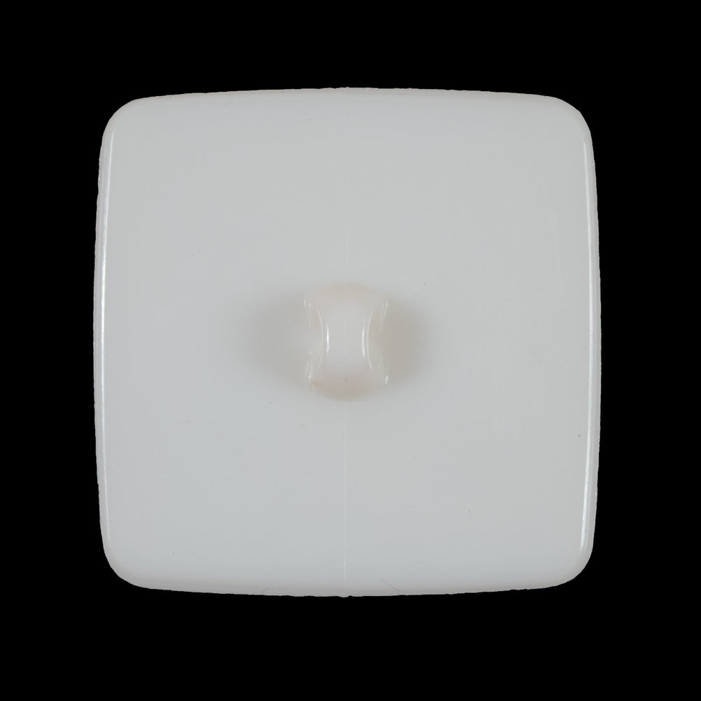 Italian Ivory Square Plastic Button - 48L/30.5mm Detail Italian Ivory Square Plastic Button - 48L/30.5mm Detail